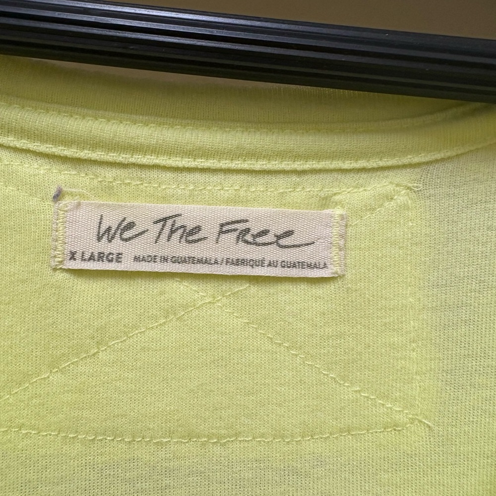 EUC We The Free Lemon Yellow Tee